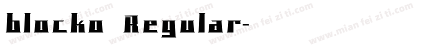 blocko  Regular字体转换